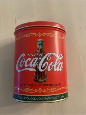 Coca-Cola Red Tin with Classic Bottle Graphic